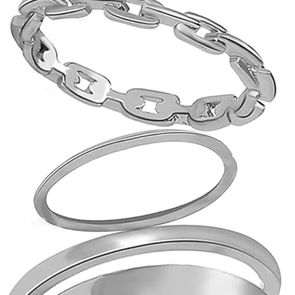 Gold Knuckle Rings Set for Women Snake Chain Stacking Ring Vintage BOHO Midi Rin - Picture 4 of 8